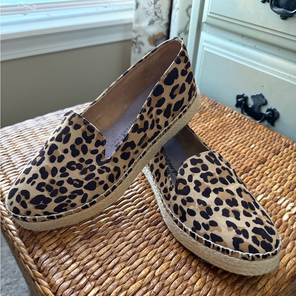 Leopard Print Espadrille Flats
